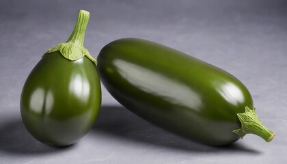 Green Eggplant on background
