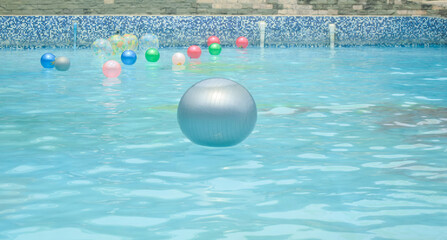 Fototapeta na wymiar a big ball in pool