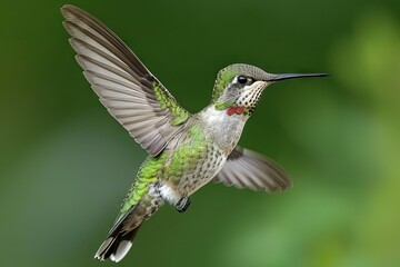 an hummingbird in fly illustration