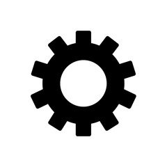 gear icon isolated on white