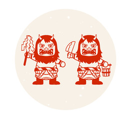 なまはげのイラスト 秋田県