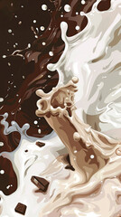 chocolate splash background