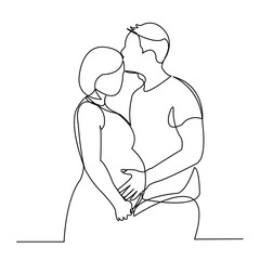 pregnant with her husband