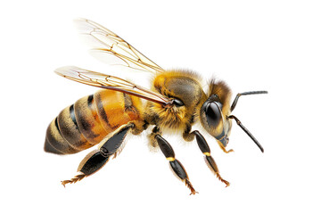 bee or honeybee
.isolated on white background