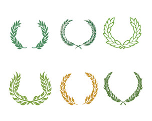 Obraz premium set of laurel wreaths 