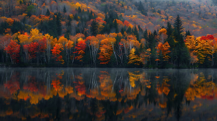 autumn colors in the mountains  beautiful landscape 