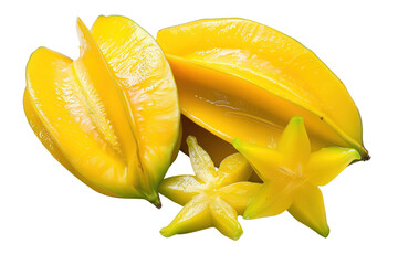 fresh carambola or Star fruit
.isolated on white background