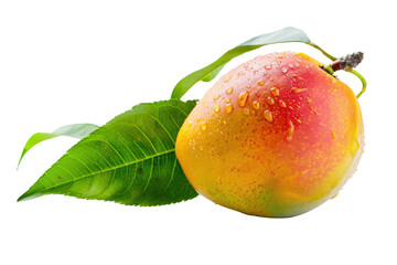 Mango and leaf, beautiful color
.isolated on white background