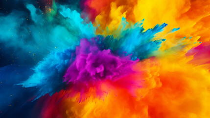 Fototapeta na wymiar Colourful smoke background, art, magic explosion 