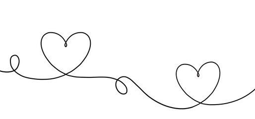love themed line art on a white background