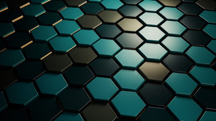 Abstract futuristic background with hexagons. - 786172755