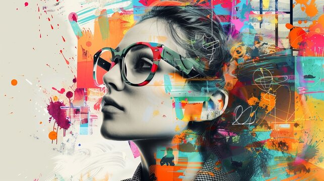 Collage of art and educational process.