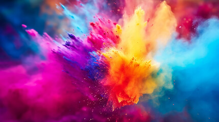 Fototapeta na wymiar Colourful smoke background, art, magic explosion 
