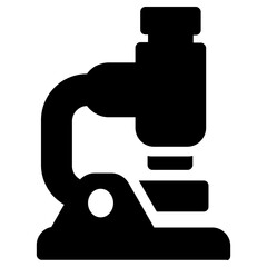microscope icon, simple vector design