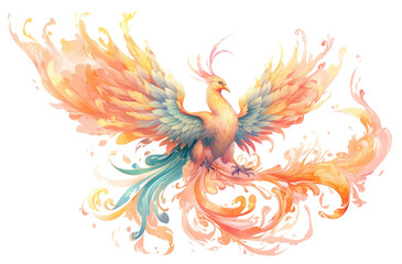 Obraz premium PNG Chinese phoenix pattern creativity abstract