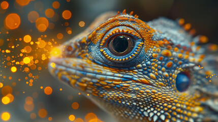 Naklejka premium close up of a iguana