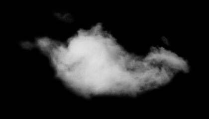 White fluffy clouds isolated,Abstract Soft Single fog or haze, illustration of nature elements for...