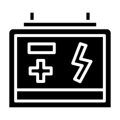 Obraz premium Battery Status glyph icon