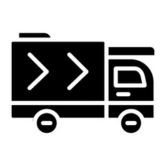Delivery Truck glyph icon