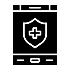 Medical App glyph icon