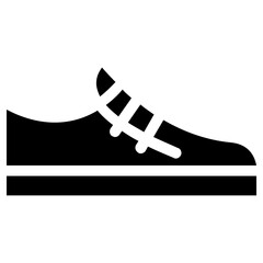 sneaker icon, simple vector design
