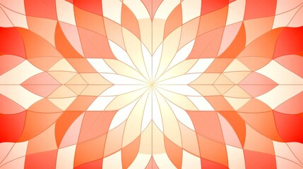 Abstract Geometric Pattern in Light Peach Colors - obrazy, fototapety, plakaty
