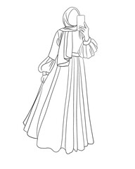 Fototapeta premium person in a dress
