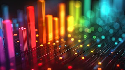 Abstract visualization of investment portfolios diversification strategies