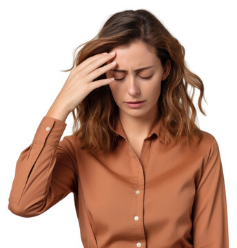 PNG Woman doing facepalm anxiety adult photo.