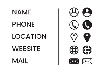 Data information for business card
