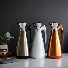 Stainless Steel Thermos Kettle with Mini Design and Plastic Parts