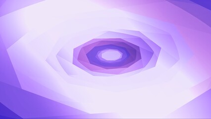 アメジストの輝きを放つカクカクのサークル模様