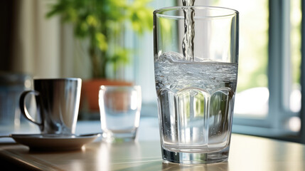 Kitchen Water Source: Glass Cup Filled from Tap