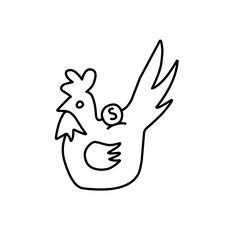 chicken piggy bank icon