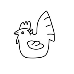 chicken piggy bank icon