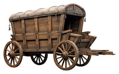 PNG Wagon wooden photo vehicle. - obrazy, fototapety, plakaty