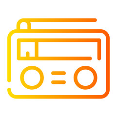radio gradient icon