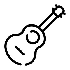 guitar line icon
