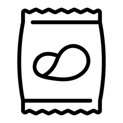 chips line icon