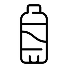 mineral water line icon