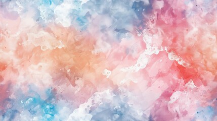 Obraz premium the delicate beauty of pastel continuous creative watercolor textures, seamlessly blending together to create a captivating and timeless seamless artwork design.