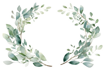 PNG Wreath plant leaf transparent background