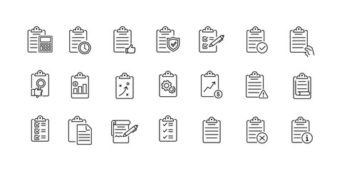 Clipboard, checklist, report, survey icon