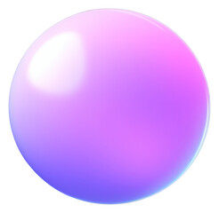 Obraz premium PNG Purple lighting sphere blue