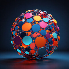 3d render of a glowing sphere