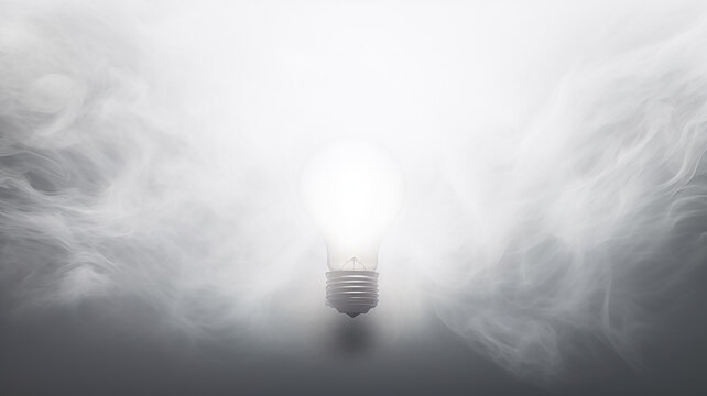 light bulb on a white background, concept light idea, brainstorming business
