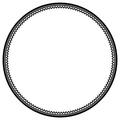 Black circle border