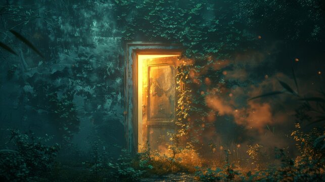 An image of a closed door representing the threshold to a new world of environmental consciousness