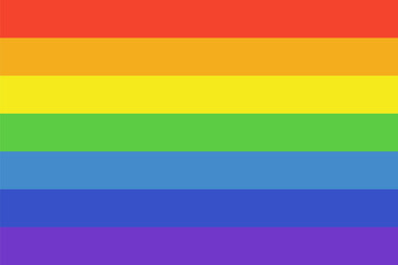 Rainbow flag rectangle symbol