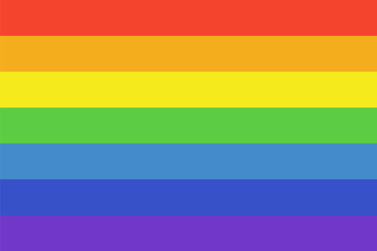 Rainbow flag rectangle symbol
